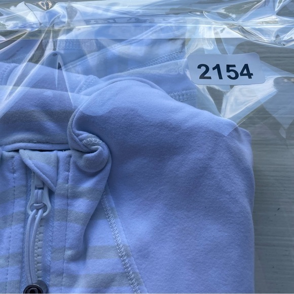 Lululemon Forme Jacket Twin Striped White Tan 22154 - Picture 12 of 12